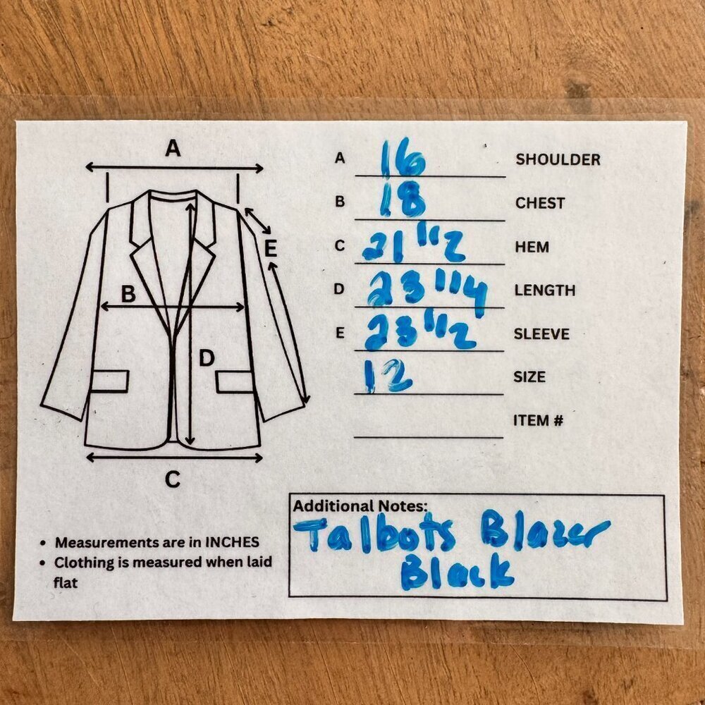 Talbots Vintage Cotton Silk Blazer Black - Picture 8 of 10